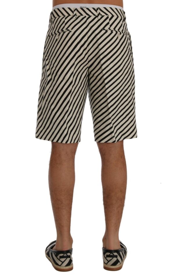 Dolce & Gabbana Striped Hemp Casual Shorts – Image 3