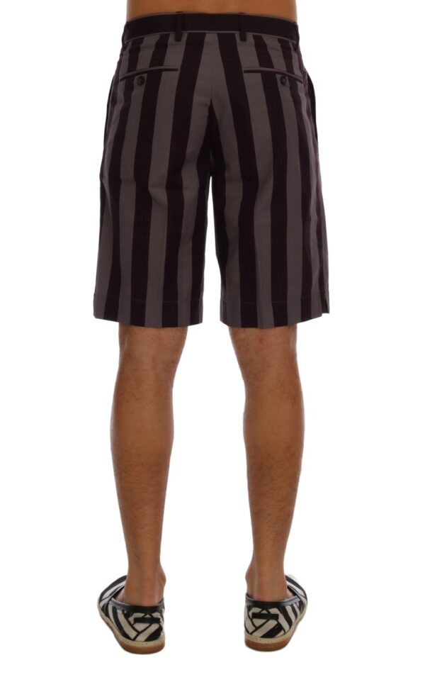 Dolce & Gabbana Casual Striped Cotton Shorts – Image 3