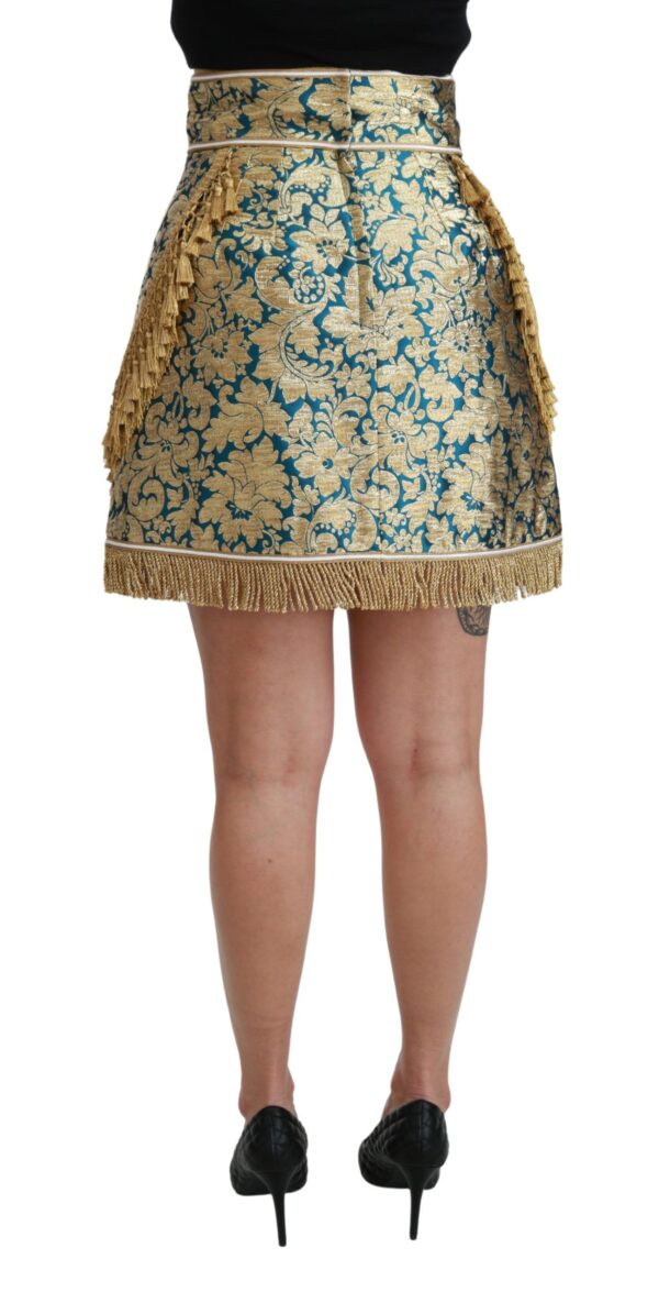 Dolce & Gabbana Elevate Your Wardrobe with Our Exquisite Gold Skirt – Image 5