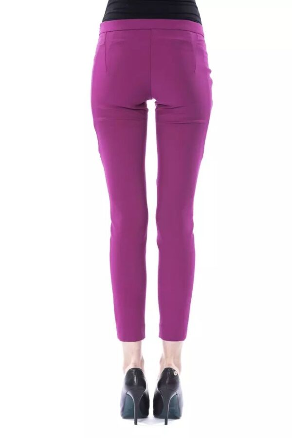 BYBLOS Purple Polyester Women Pants – Image 3