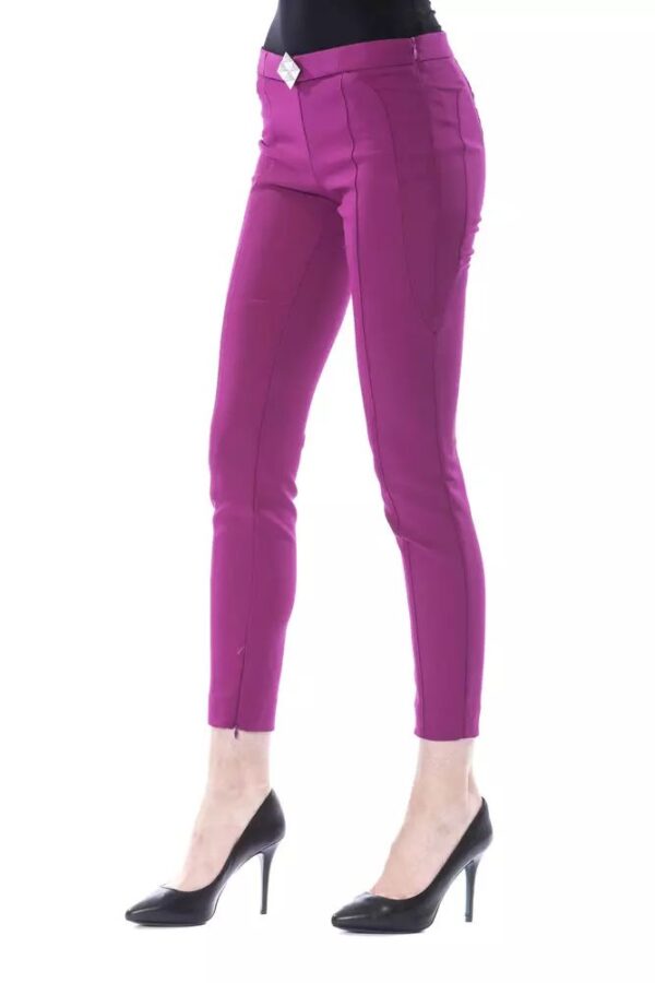 BYBLOS Purple Polyester Women Pants – Image 2