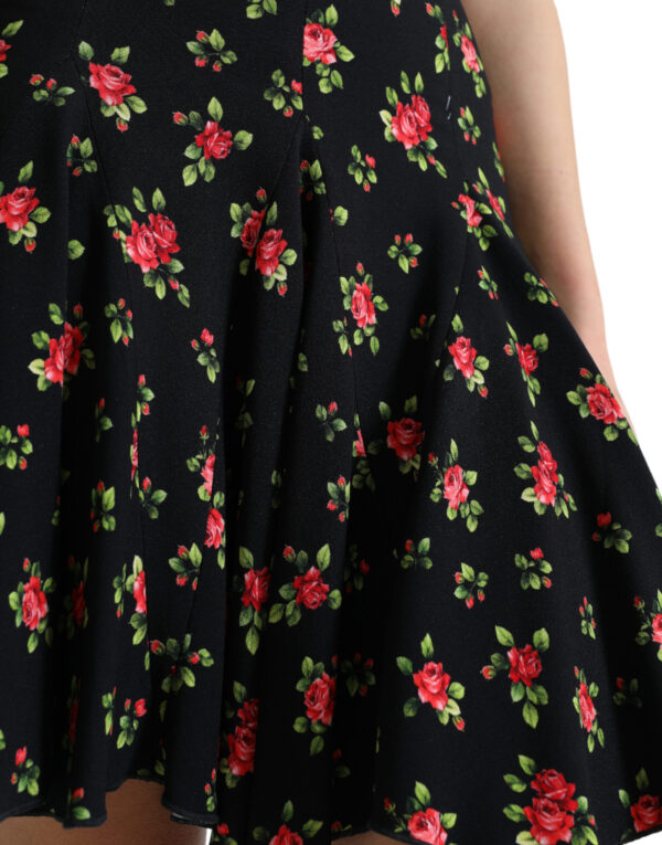 Dolce & Gabbana Floral A-Line Mini Skirt with High Waist – Image 4