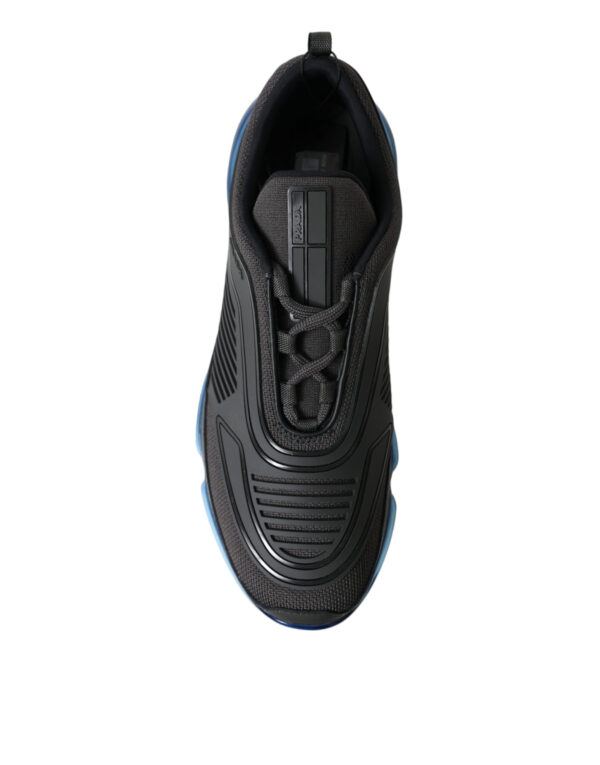 Prada Elegant Men's Black Mesh Sneakers – Image 10