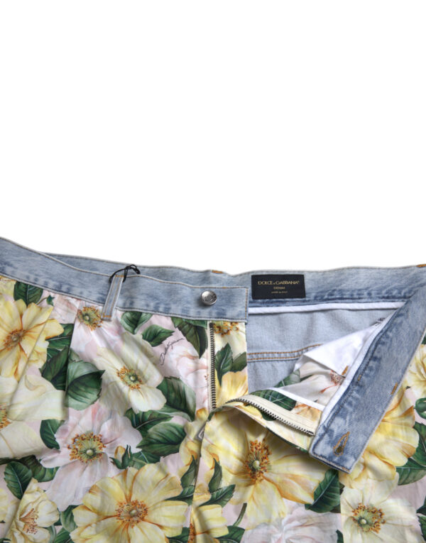 Dolce & Gabbana Multicolor Floral Cotton Bermuda Shorts – Image 5