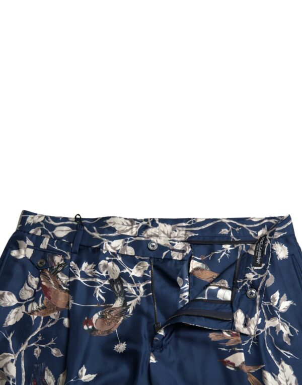 Dolce & Gabbana Silken Floral Bermuda Shorts in Blue – Image 5