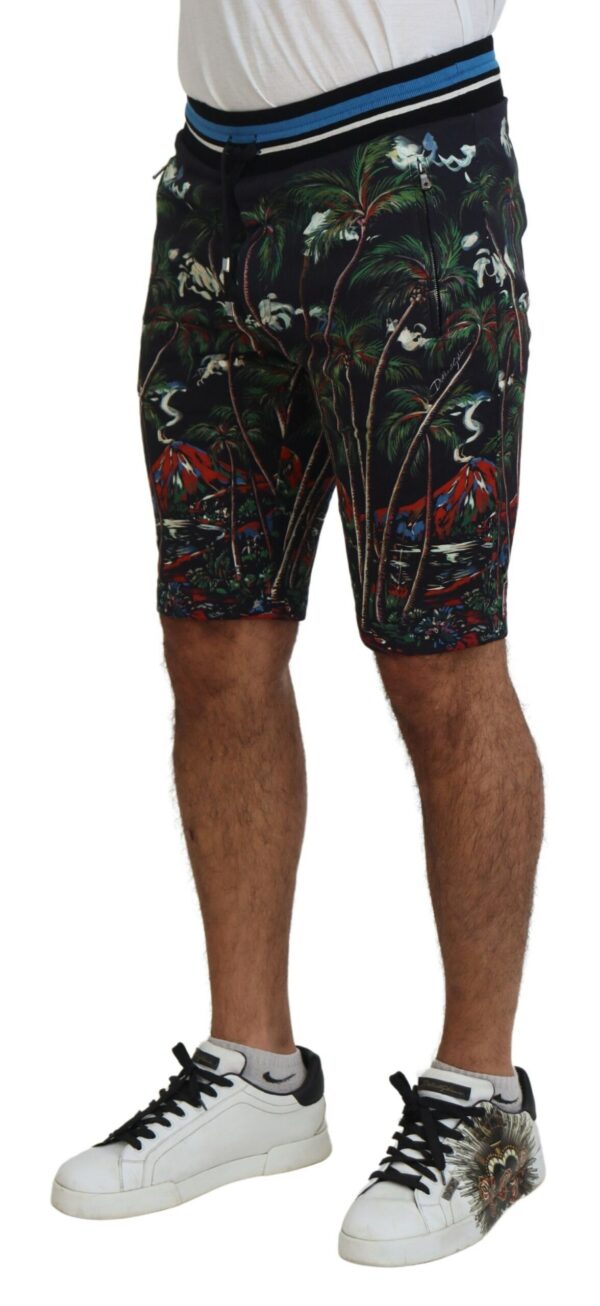 Dolce & Gabbana Volcano Print Casual Knee-Length Shorts – Image 2