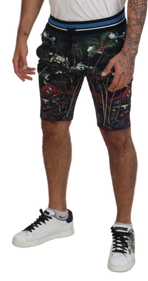 Dolce & Gabbana Volcano Print Casual Knee-Length Shorts – Image 4