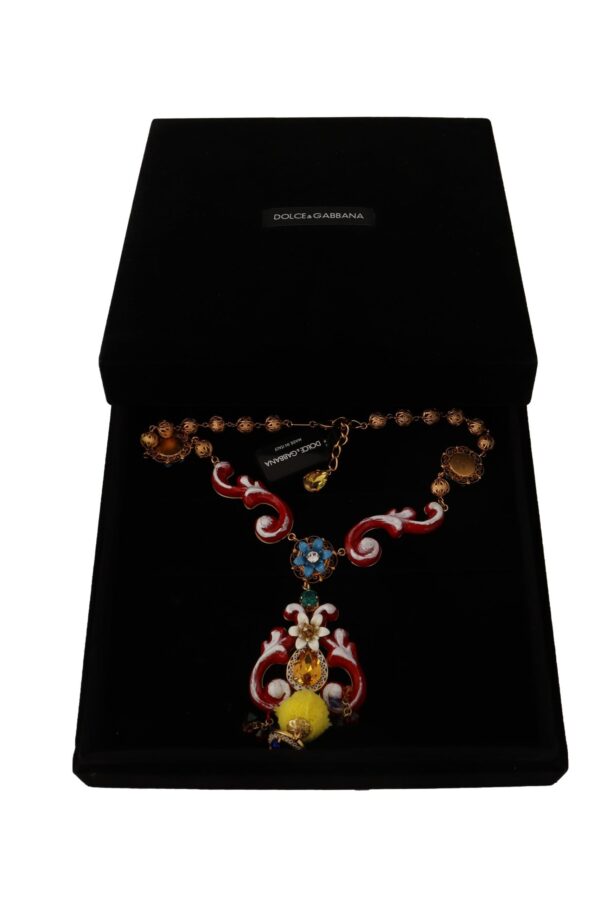 Dolce & Gabbana Multicolor Crystal Statement Necklace – Image 6