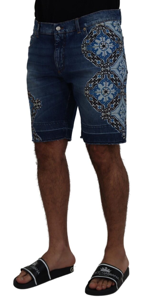 Dolce & Gabbana Elegant Slim Fit Denim Shorts – Image 4