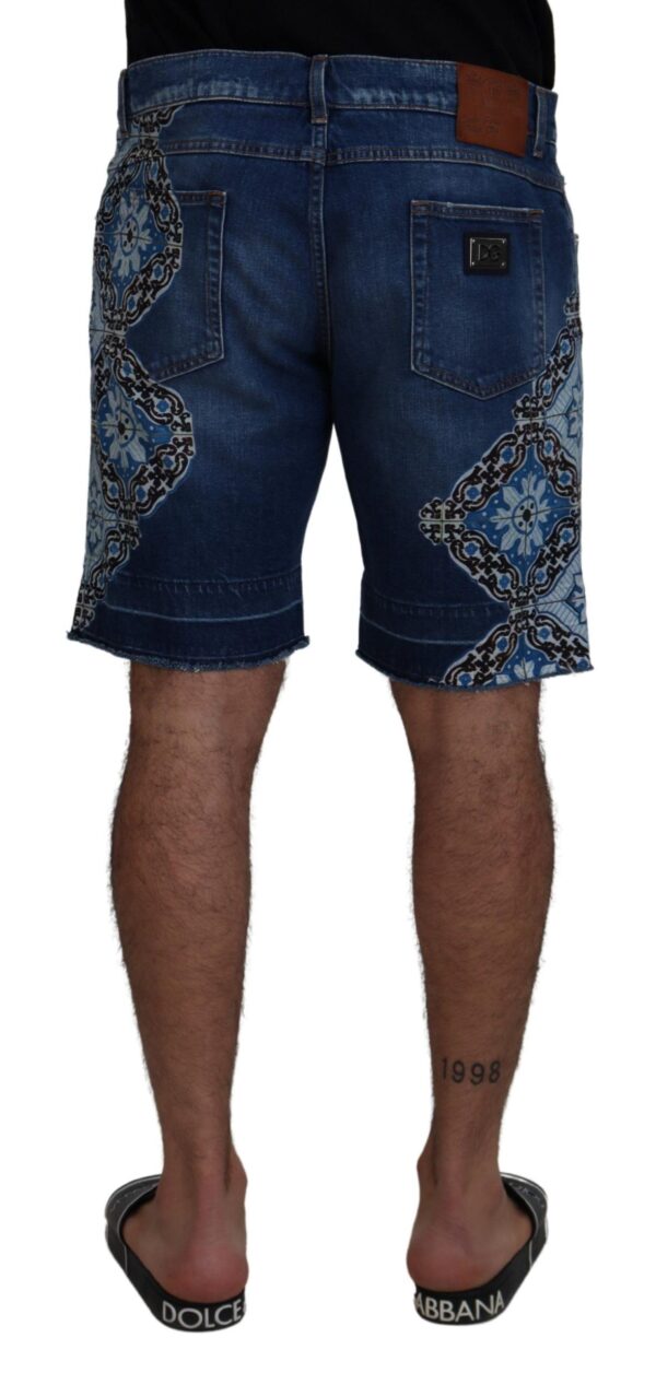 Dolce & Gabbana Elegant Slim Fit Denim Shorts – Image 2