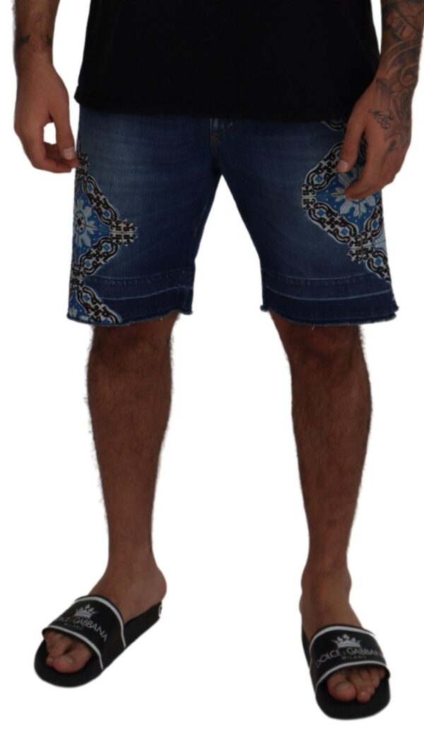 Dolce & Gabbana Elegant Slim Fit Denim Shorts – Image 3