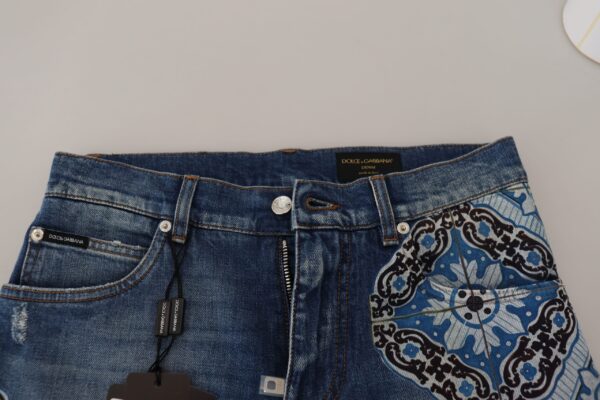 Dolce & Gabbana Elegant Slim Fit Denim Shorts – Image 7