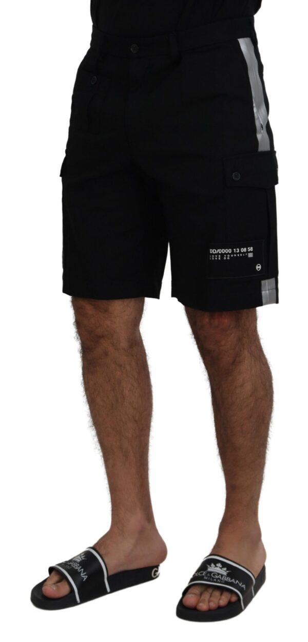 Dolce & Gabbana Elegant MainLine Black Shorts – Image 2