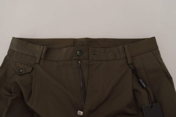 Dolce & Gabbana Elegant Green Cotton Chino Shorts – Image 7