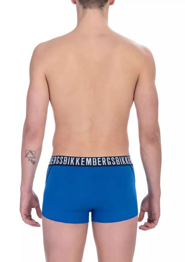 Bikkembergs Blue Cotton Men Underwear Trunk Pack – Image 2