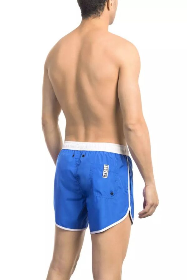 Bikkembergs Blue Polyester Mens Swim Short – Image 2