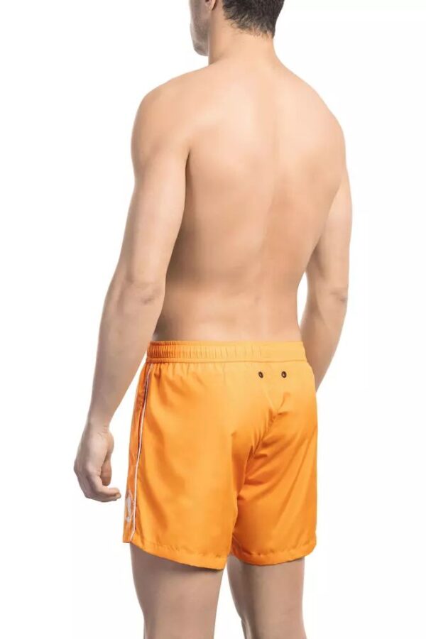 Bikkembergs Orange Polyester Mens Swim Short – Image 2