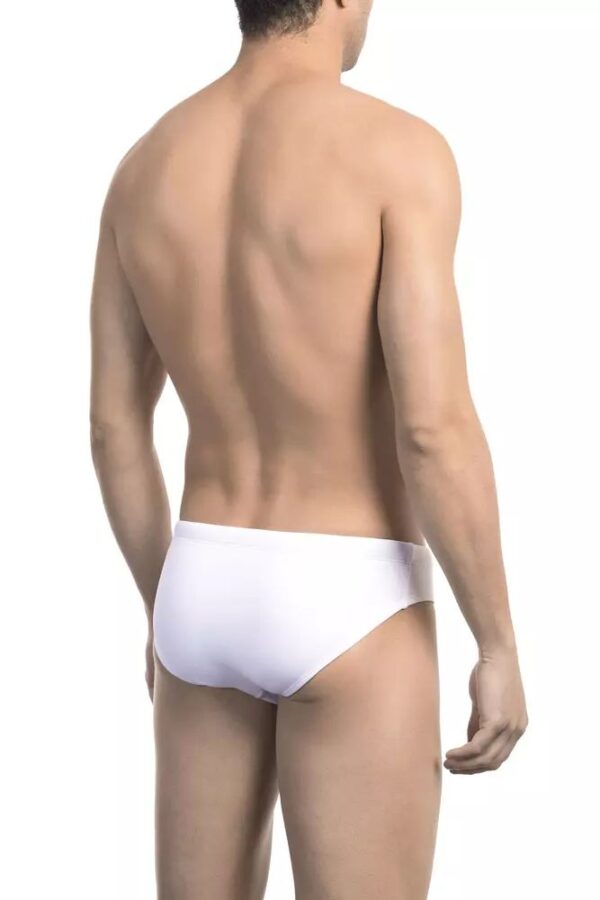 Bikkembergs White Polyamide Men Swimwear – Image 2