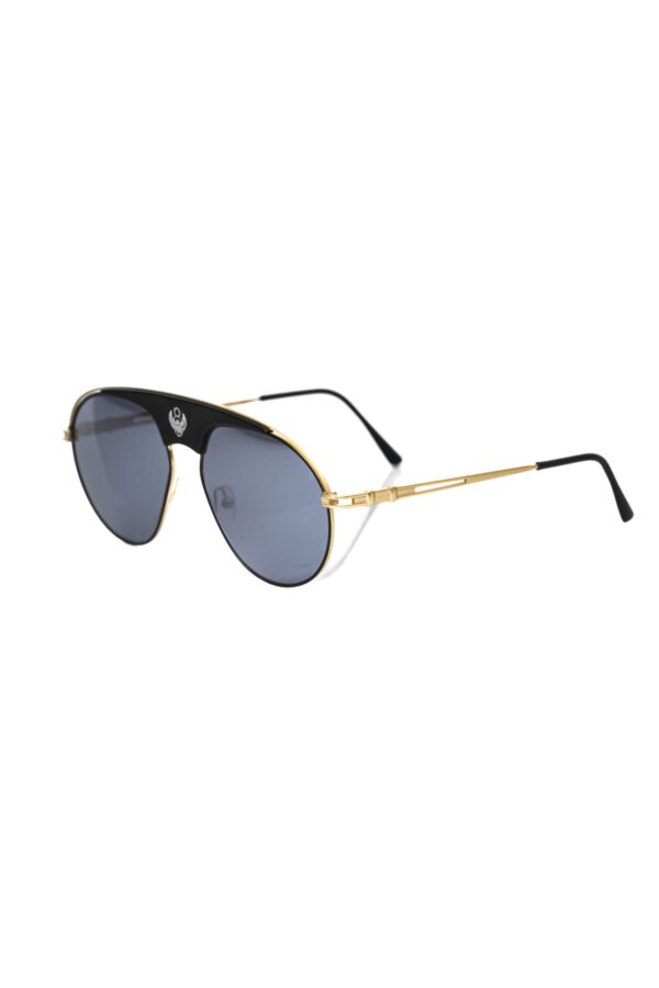 Frankie Morello Black Metallic Men's Sunglass – Image 2