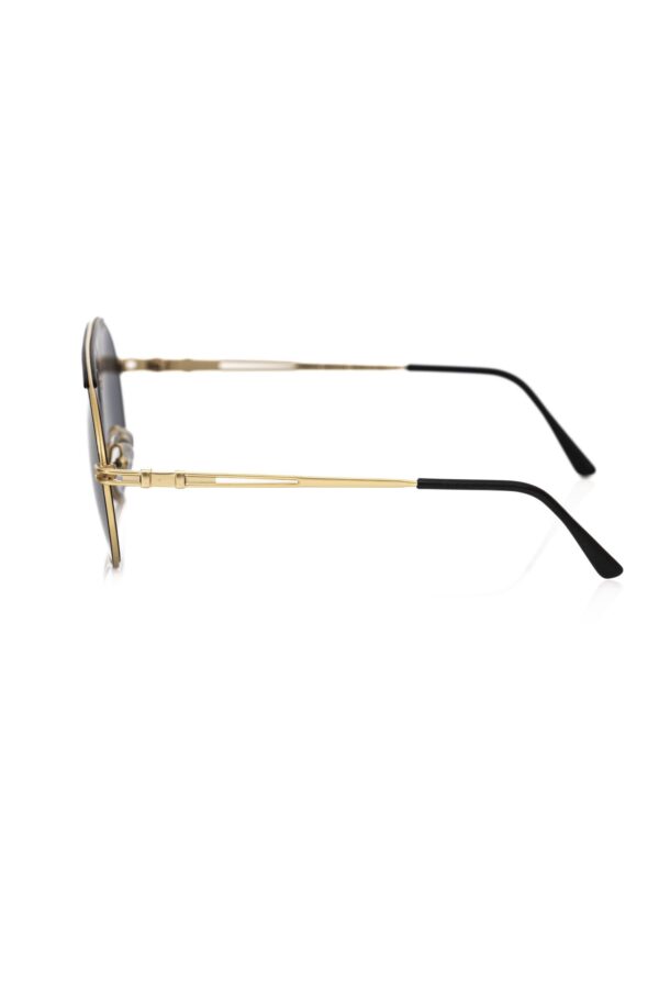 Frankie Morello Black Metallic Men's Sunglass – Image 3