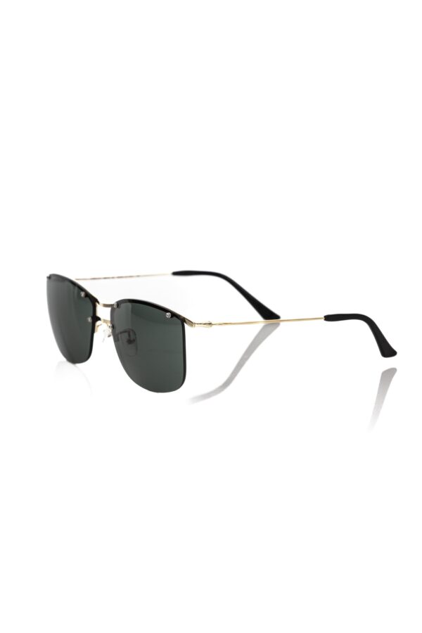 Frankie Morello Black Metallic Fiber Men Sunglass – Image 2