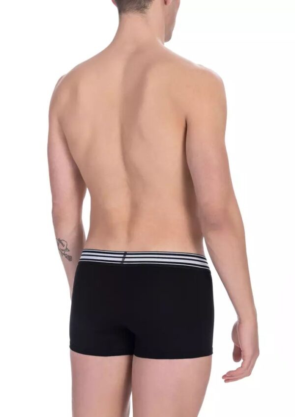 Bikkembergs Black Cotton Men Underwear Trunk Pack – Image 2