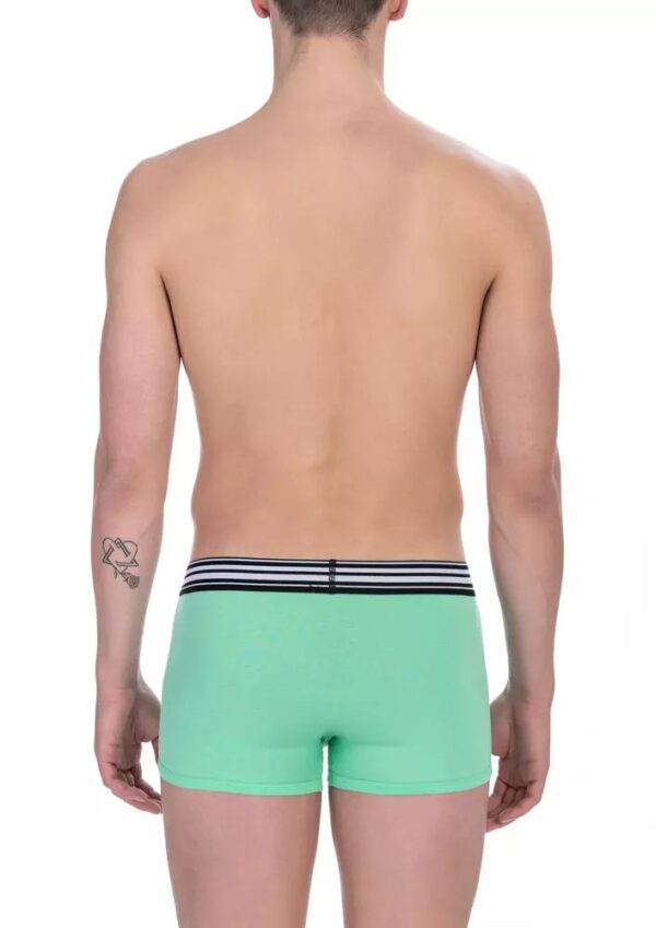 Bikkembergs Green Cotton Men Underwear Trunk Pack – Image 2