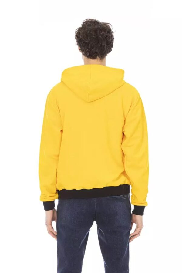 Baldinini Trend "Yellow Cotton Men Sweater with Hood" – Image 3