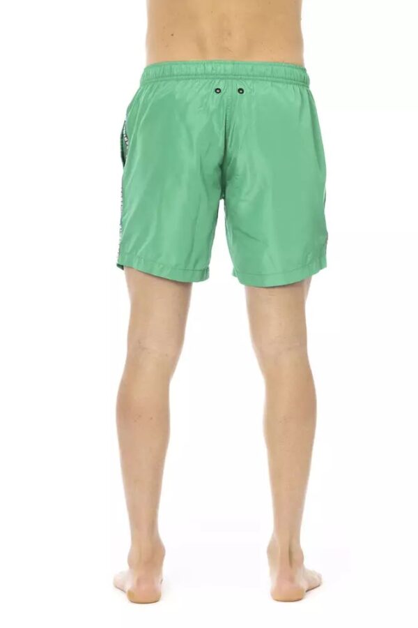 Bikkembergs Green Polyester Men Swim Short – Image 3