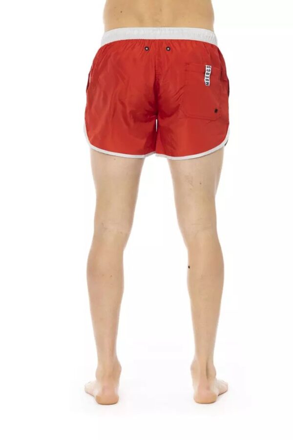 Bikkembergs Red Polyester Men Swim Short – Image 3