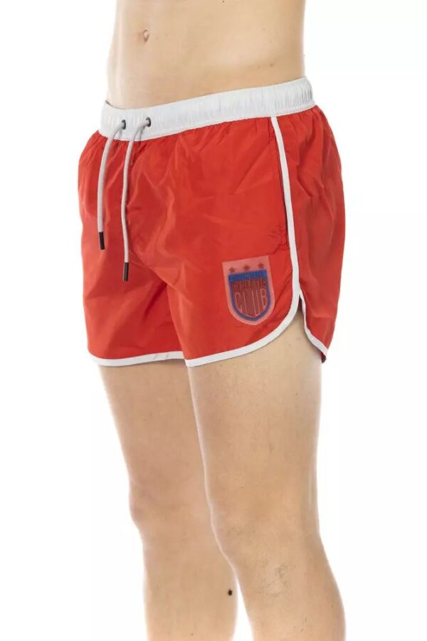 Bikkembergs Red Polyester Men Swim Short – Image 4