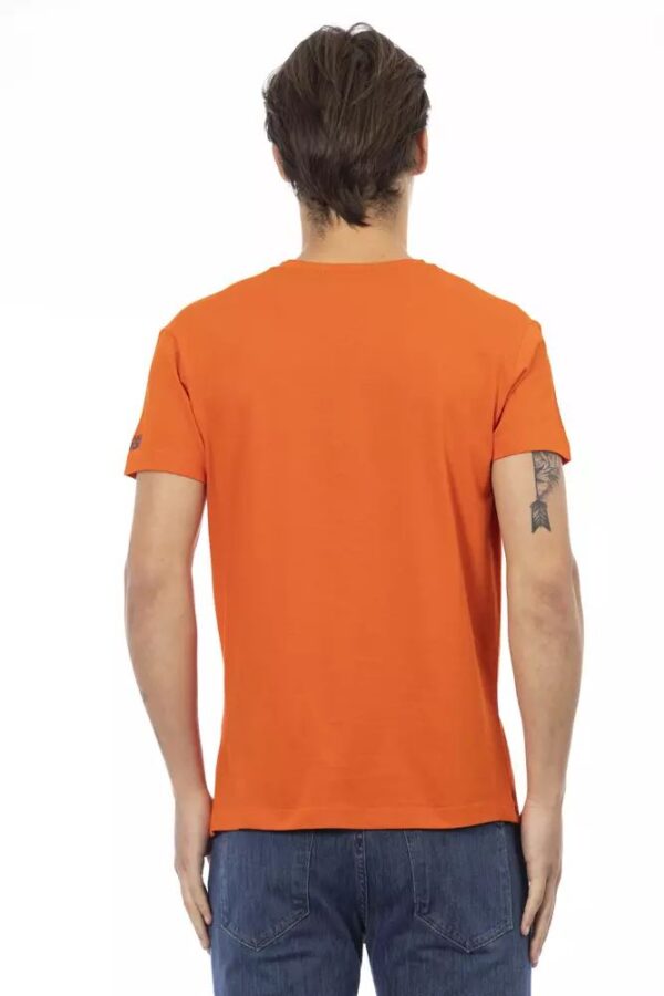 Trussardi Action "Orange Cotton Men T-Shirt" – Image 3