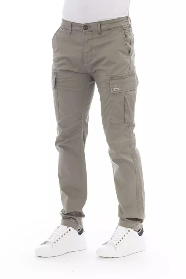 Baldinini Trend Beige Cotton Men Cargo Trouser – Image 2