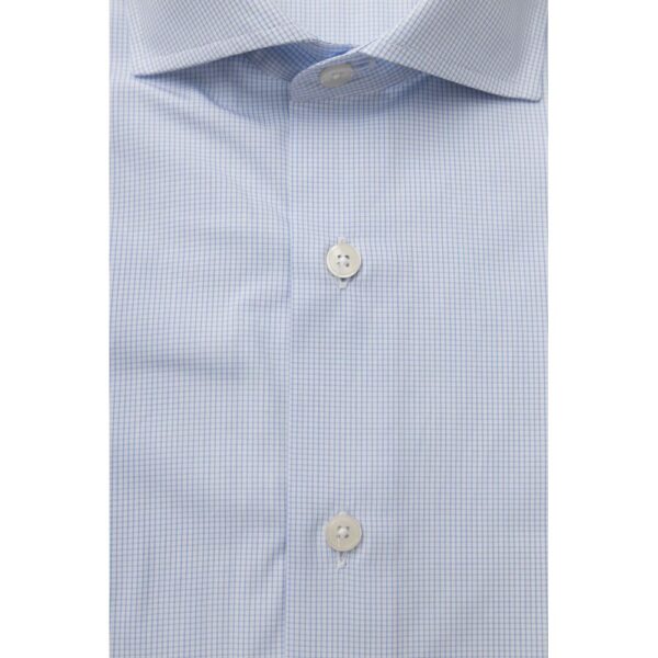 Bagutta Light Blue Cotton Men Shirt – Image 4