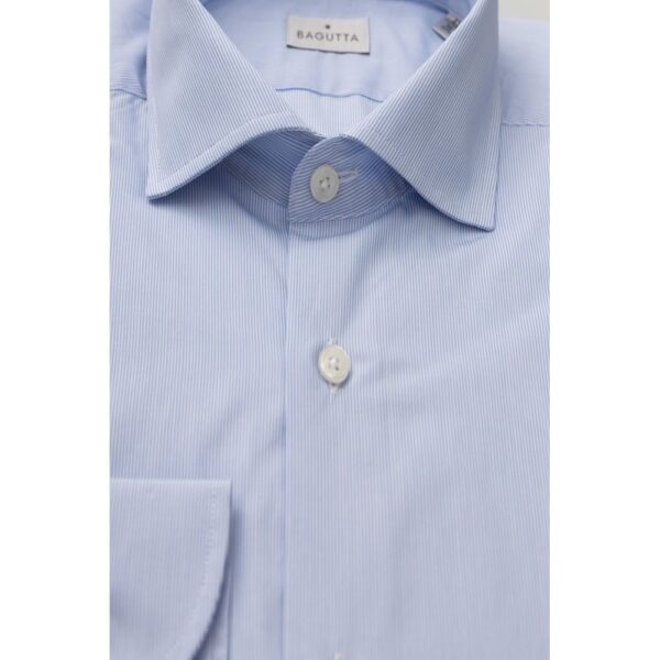 Bagutta Light Blue Cotton Men Shirt – Image 2