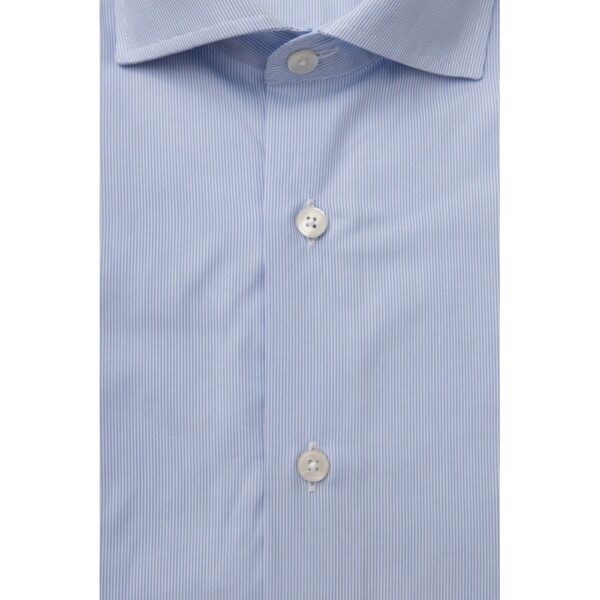 Bagutta Light Blue Cotton Men Shirt – Image 4