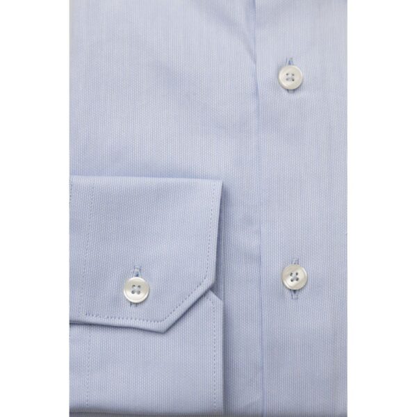 Bagutta Light Blue Cotton Men Shirt – Image 3