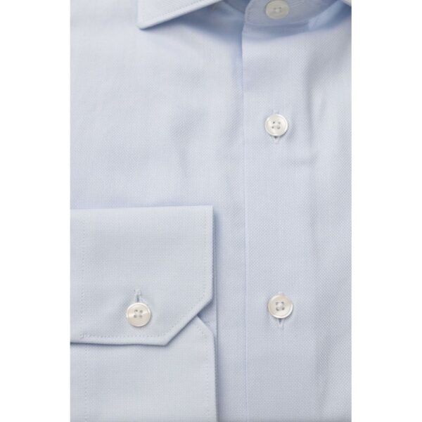 Bagutta Light Blue Cotton Men Shirt – Image 3