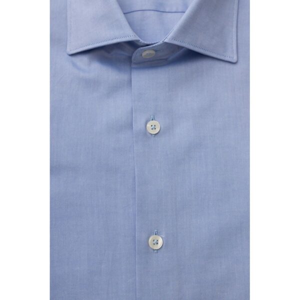 Bagutta Light Blue Cotton Men Shirt – Image 4