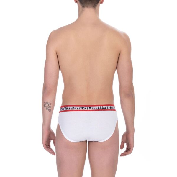 Bikkembergs White Cotton Men's Brief – Image 2