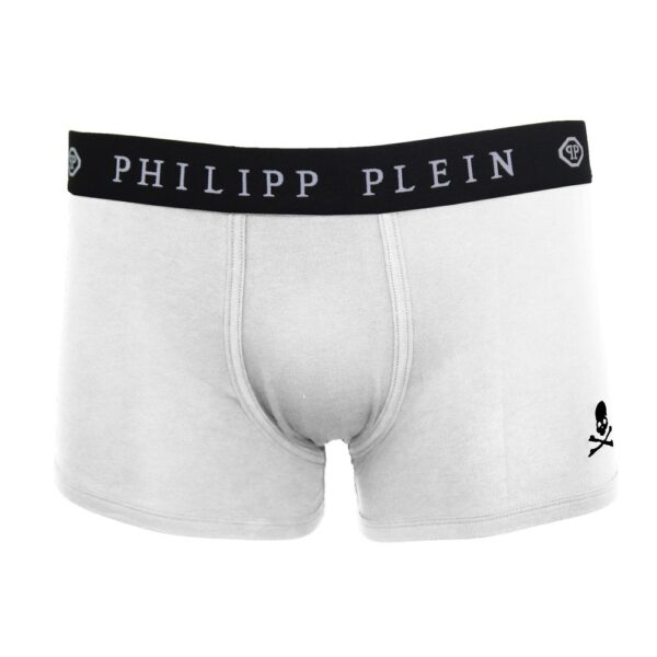 Philipp Plein White Cotton Men's Boxer – Image 2