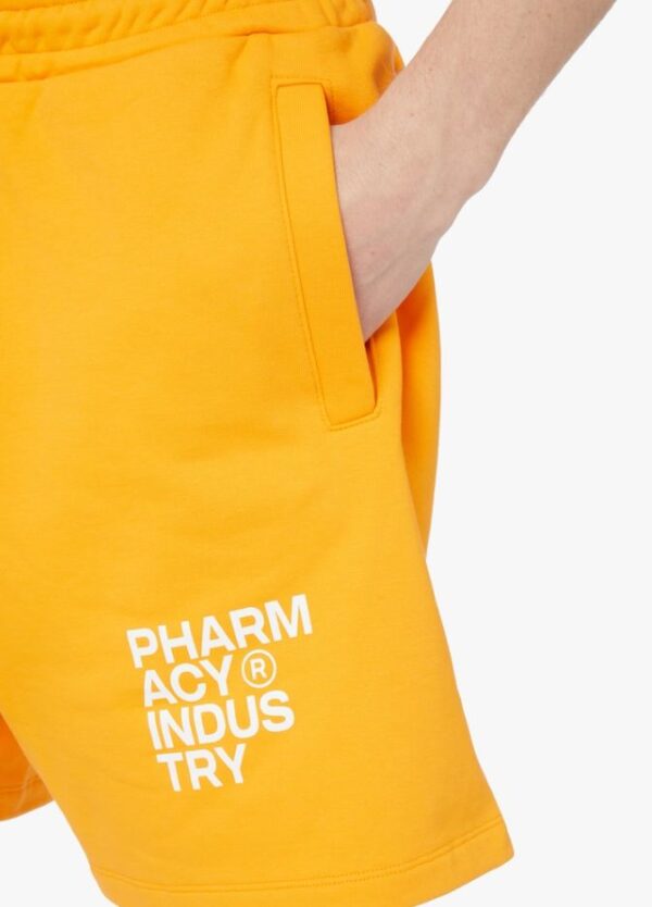 Pharmacy Industry Chic Orange Cotton Trousers with Logo Detail – Image 3