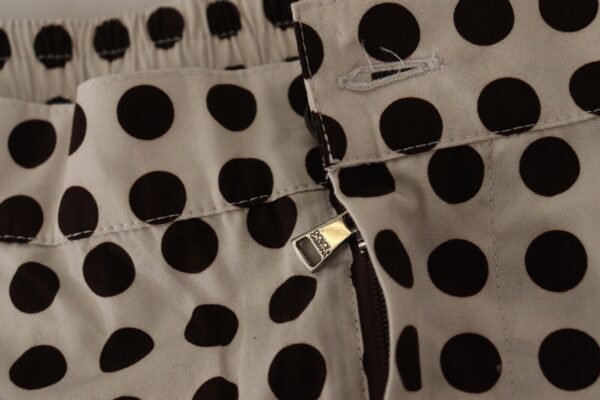 Dolce & Gabbana Elegant Polka Dot Cotton Shorts – Image 3