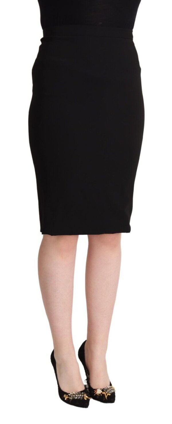 Dolce & Gabbana Chic High Waist Pencil Skirt in Black – Image 2