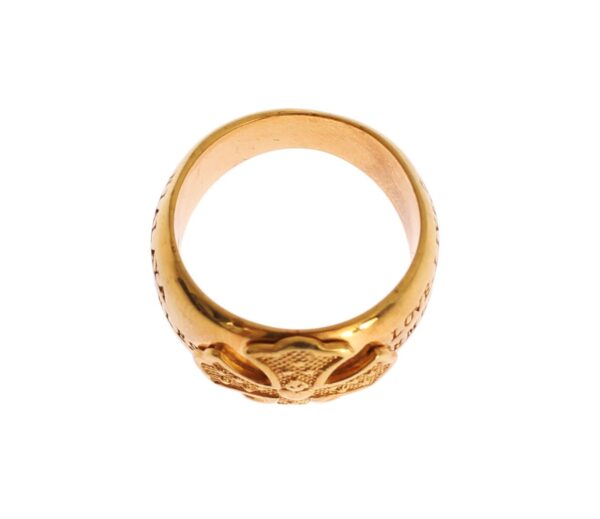 Nialaya Glamorous Gold-Plated Sterling Silver Ring – Image 3