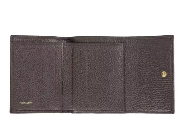 Trussardi Brown Leather Women Wallet – Image 3