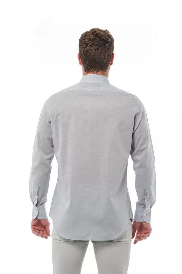 Bagutta Gray Cotton Men Shirt – Image 4