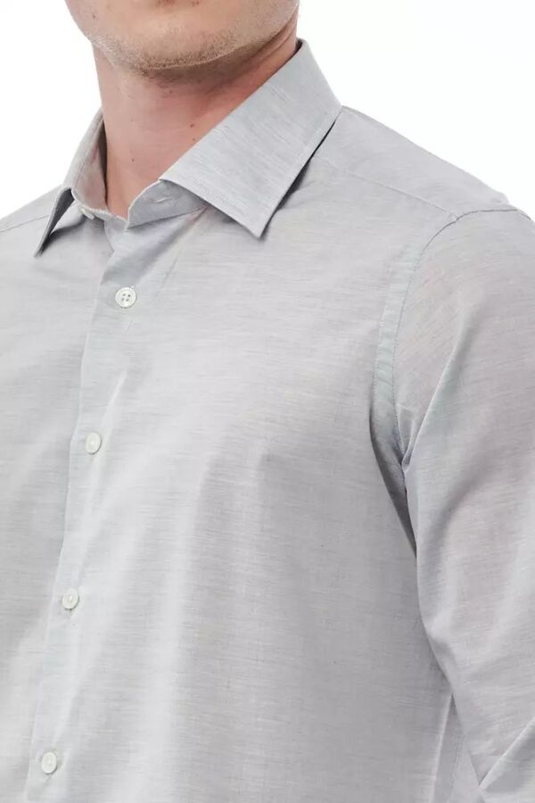 Bagutta Gray Cotton Men Shirt – Image 2