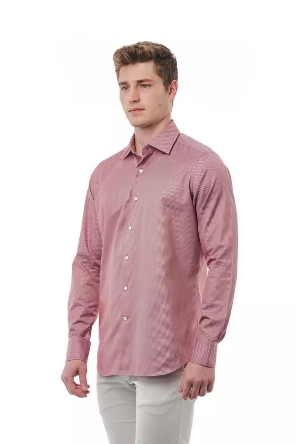 Bagutta Red Cotton Men Shirt – Image 3