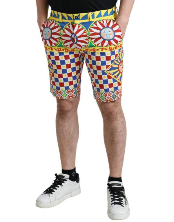 Dolce & Gabbana Multicolor Print Bermuda Shorts – Image 3